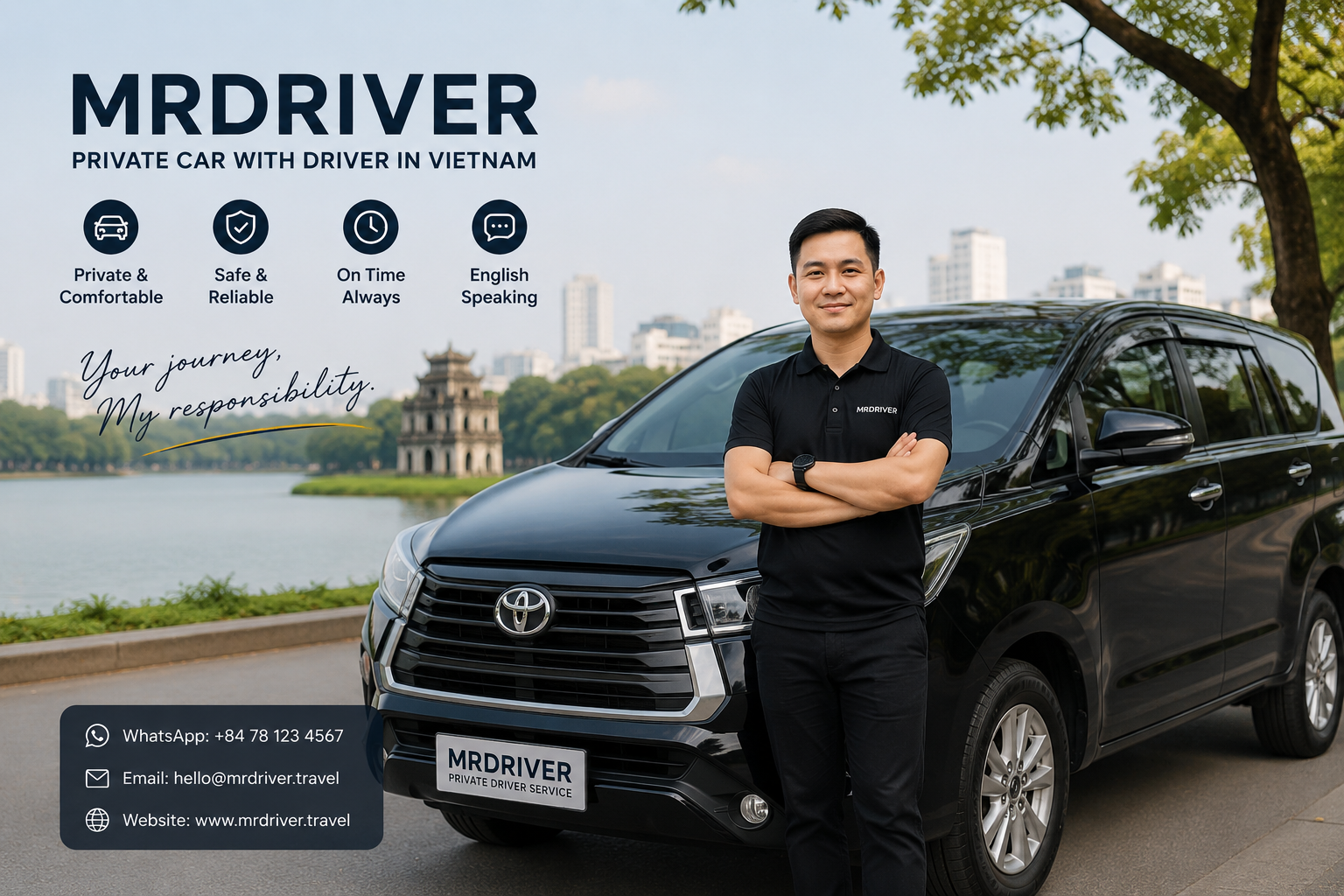 VinFast VF 9 private car for MrDriver Vietnam